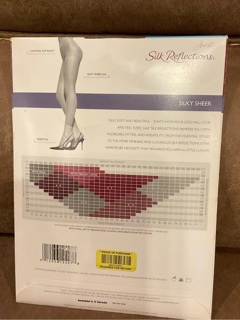 Hanes Silk Reflections Classic Navy 717 Hose - CD